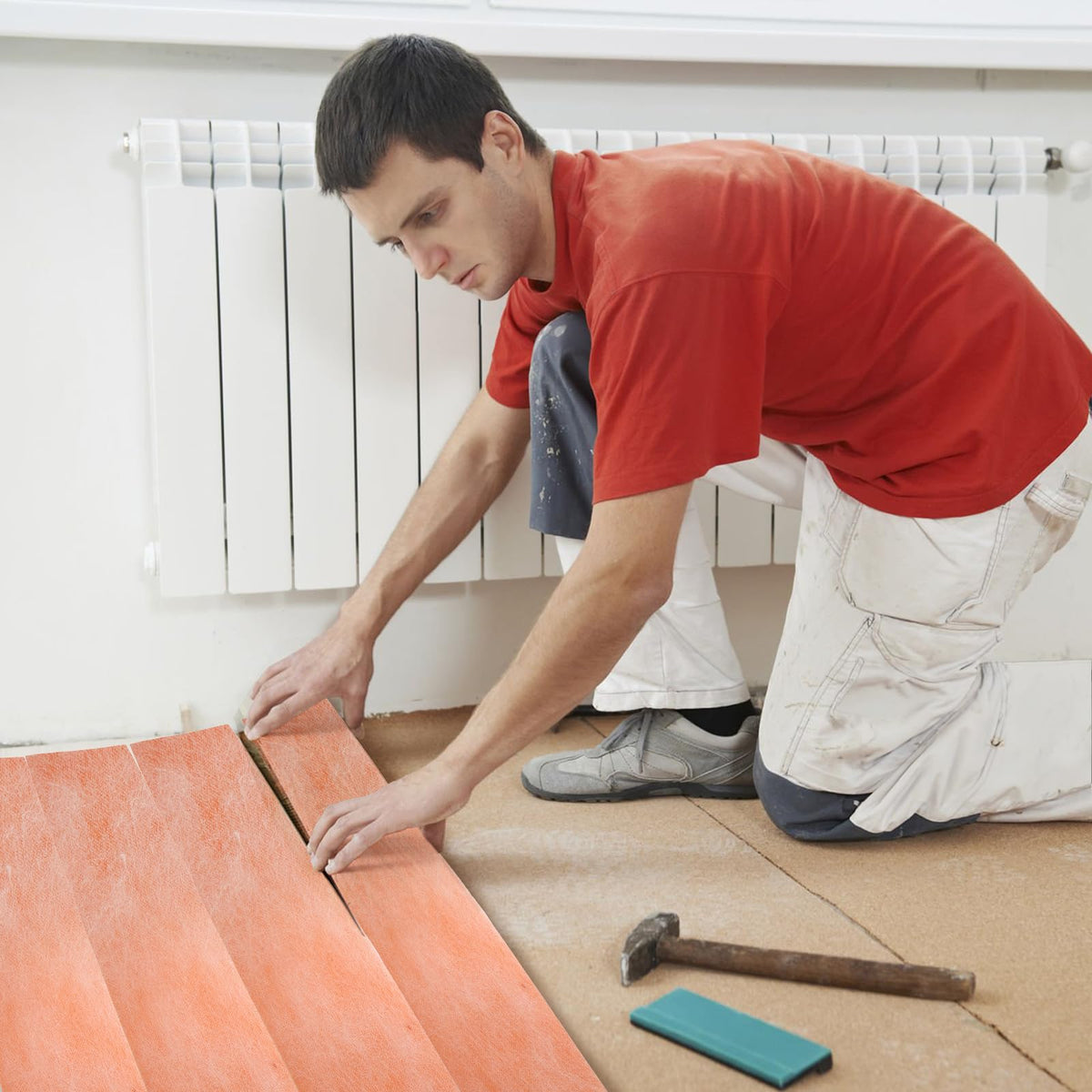 WUWEOT versatile tile underlayment for walls and floors in wet areas.