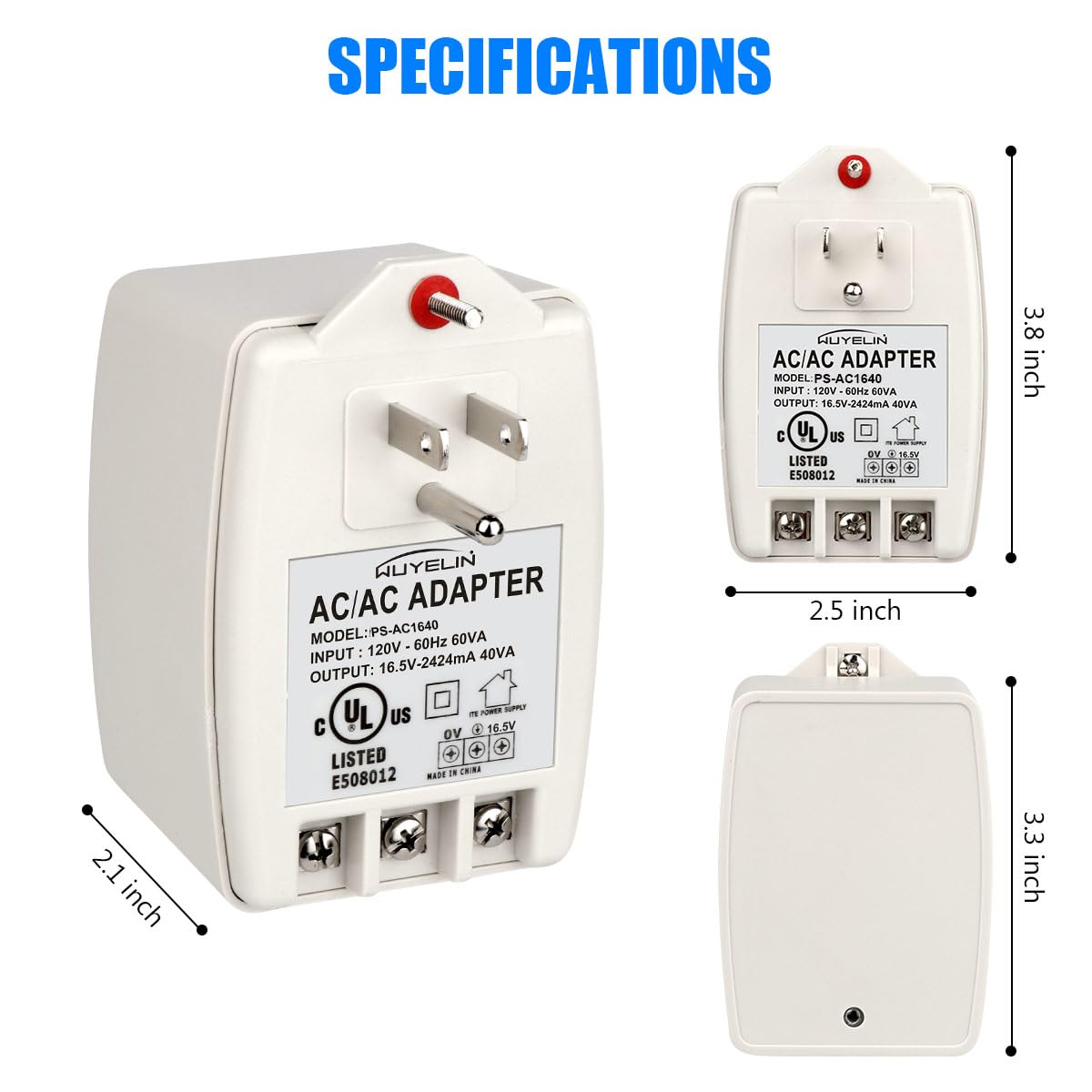 WUYELIN installation view showing DIY screw-terminal wiring