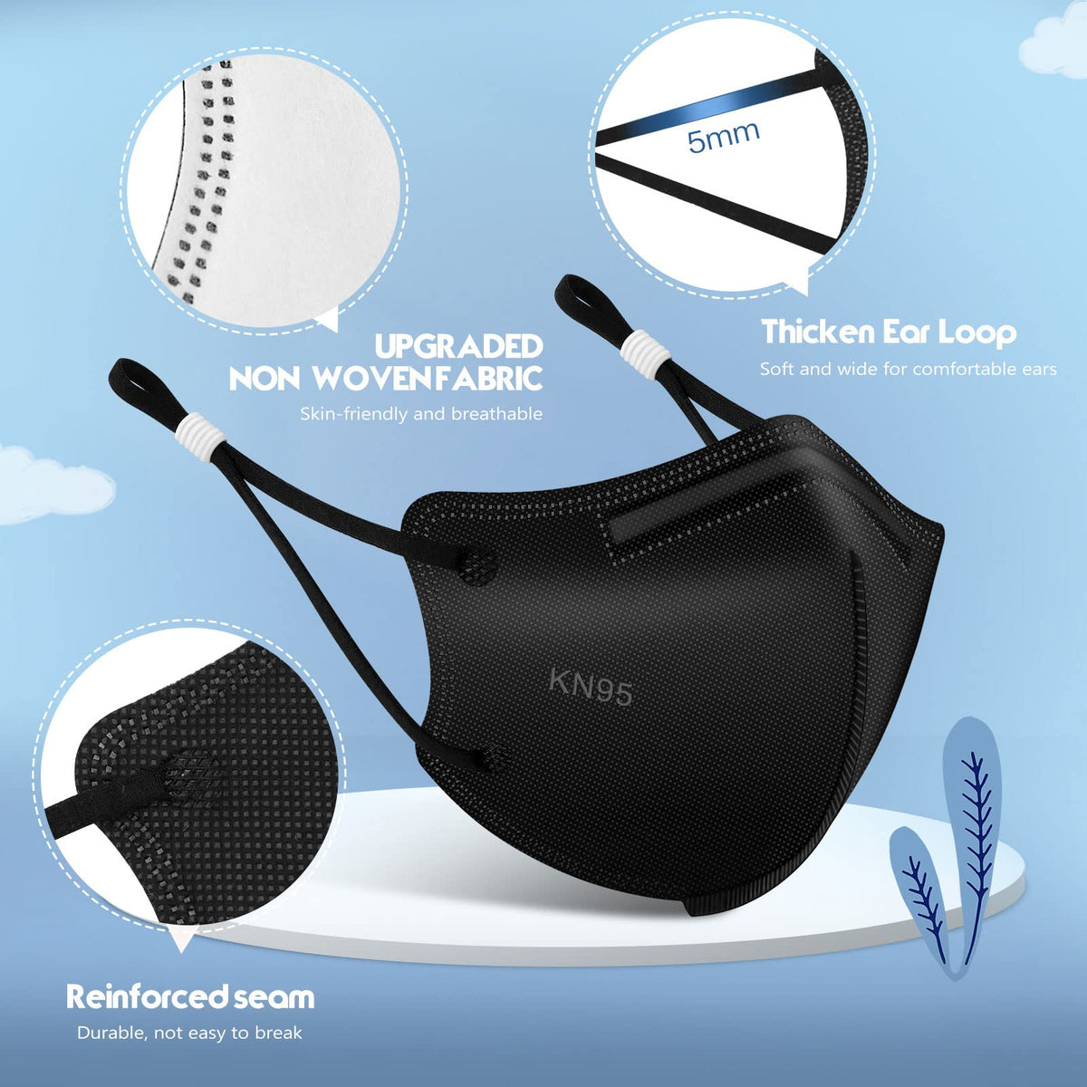 Note: This mask is not an N95 mask.
