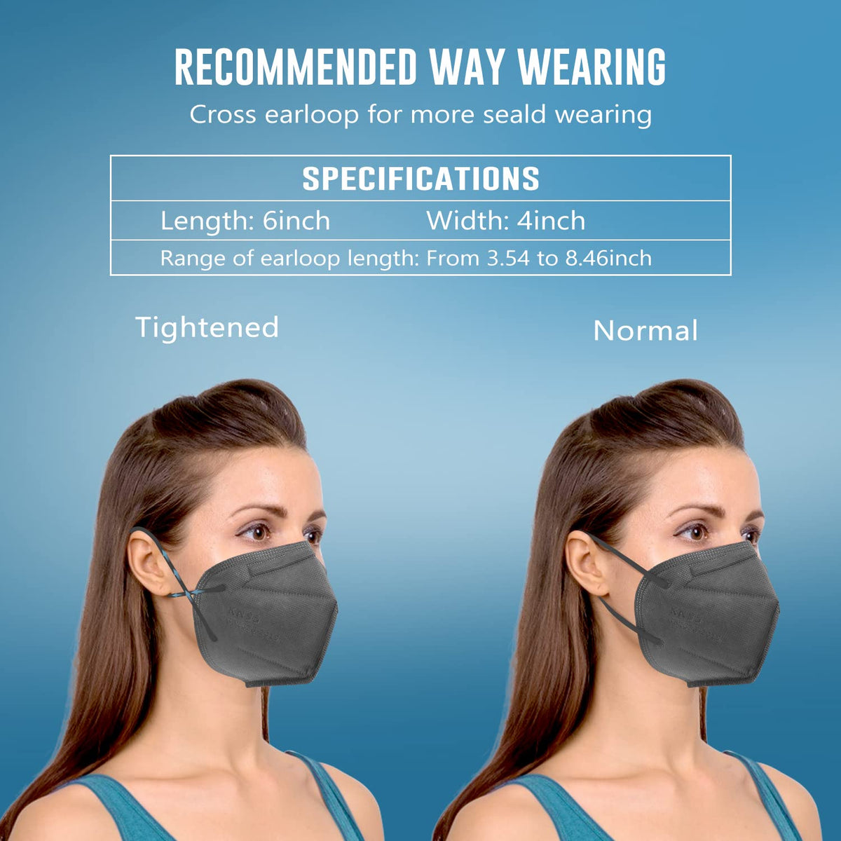 WWDOLL KN95 breathable design for easy breathing