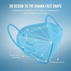 WWDOLL KN95 mask with 5-layer filtration for enhanced particle protection.