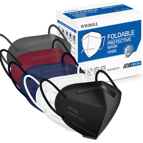 WWDOLL KN95 masks in mixed colors bundle for versatile daily wear.