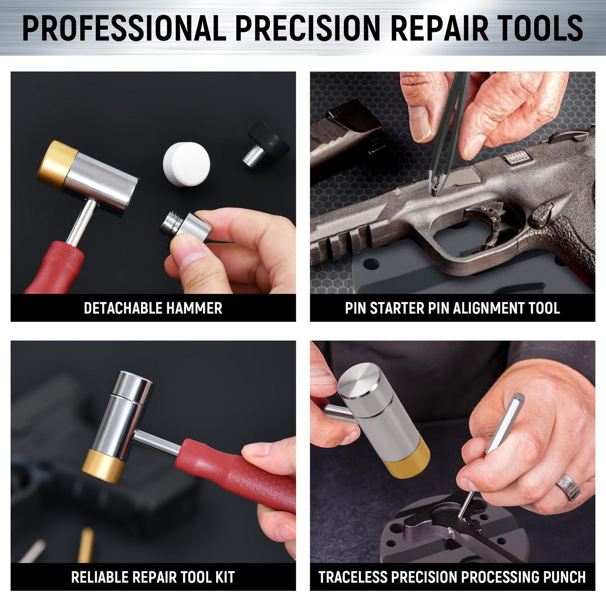 WWIREGEAR non-slip knurling provides secure grip during use