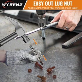 WYBENZ gray-oxide finish protects against corrosion during heavy-duty jobs.