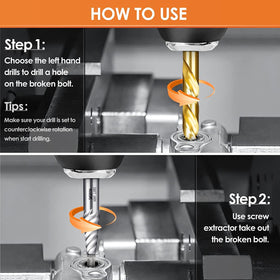 WYBENZ-remove-broken-screws-in-metal-demo: practical solution on metal surfaces.