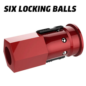 WYNNsky aluminium red-coated plug suitable for quick tool attachment.