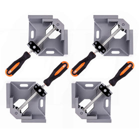 WYQYQ corner clamp demonstrates precise 90 degree joints for framing projects.
