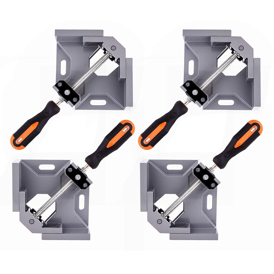 WYQYQ corner clamp demonstrates precise 90 degree joints for framing projects.