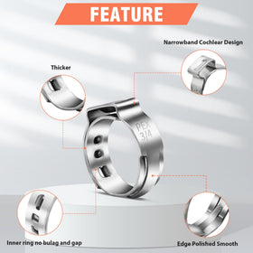 WYSIWYKA pex rings with 360° sealing design for even compression.