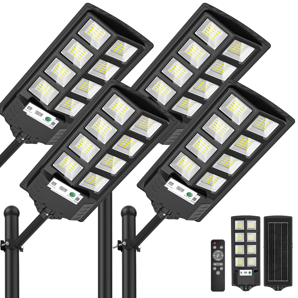 WYWNA solar lights outdoor 4-pack illuminating entryways with bright 6000K daylight LED.