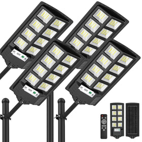 WYWNA solar lights outdoor 4-pack illuminating entryways with bright 6000K daylight LED.