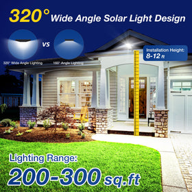 WYWNA 6500K flood lights provide bright daylight-like illumination for driveways.
