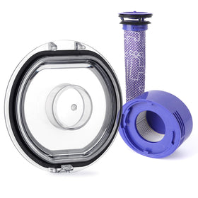 WYWY.Wide dust bin lid for Dyson V7/V8 with quick install and secure fit.