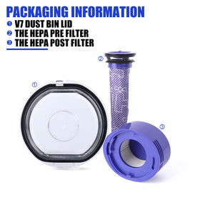 Pre-HEPA filter included for finer dust capture and refreshed indoor air.