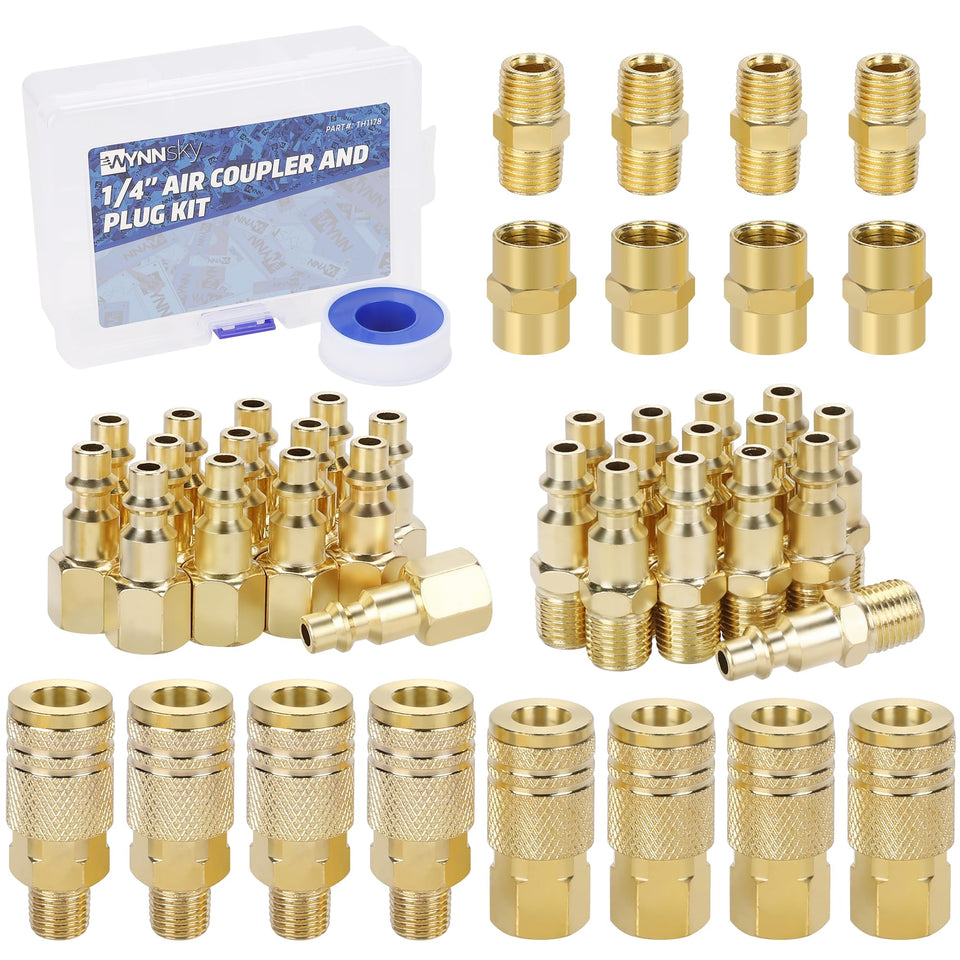 WYNNsky 1/4 MNPT couplers for quick air hose connections
