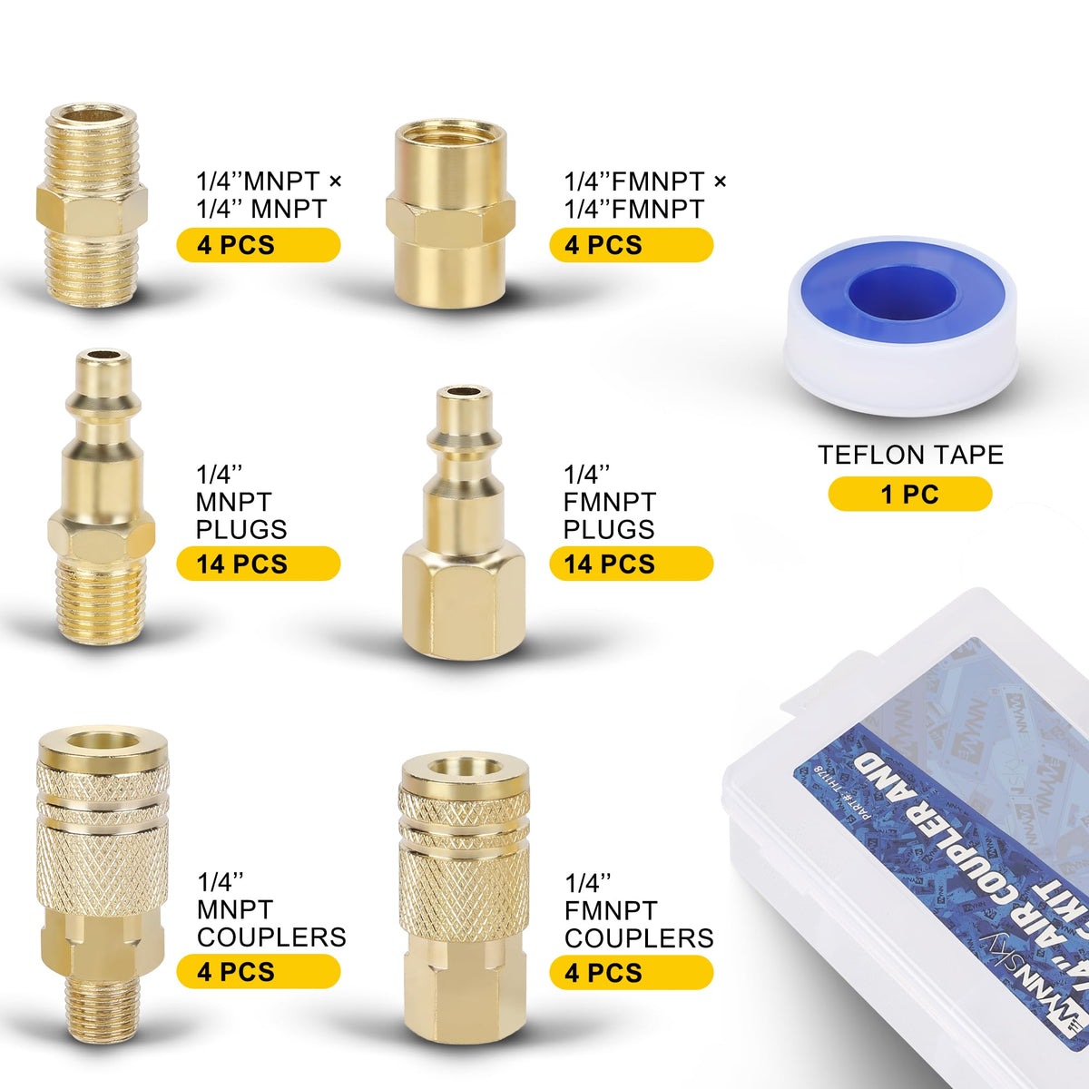 WYNNsky 1/4 MNPT plugs for secure, removable connections