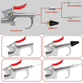 WYNNsky dual air chuck facilitates inflation in tight or awkward spots.