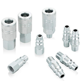 WYNNsky industrial air coupler kit with 3/8 high-flow body for faster air delivery.