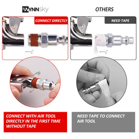 WYNNsky quick coupler and connectors for easy tool changes