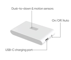 WYZE back-lit design softly shines on walls, reducing glare.