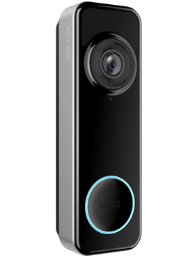 Wyze Battery Video Doorbell with 1:1 head-to-toe view captures porch visitors and packages clearly.