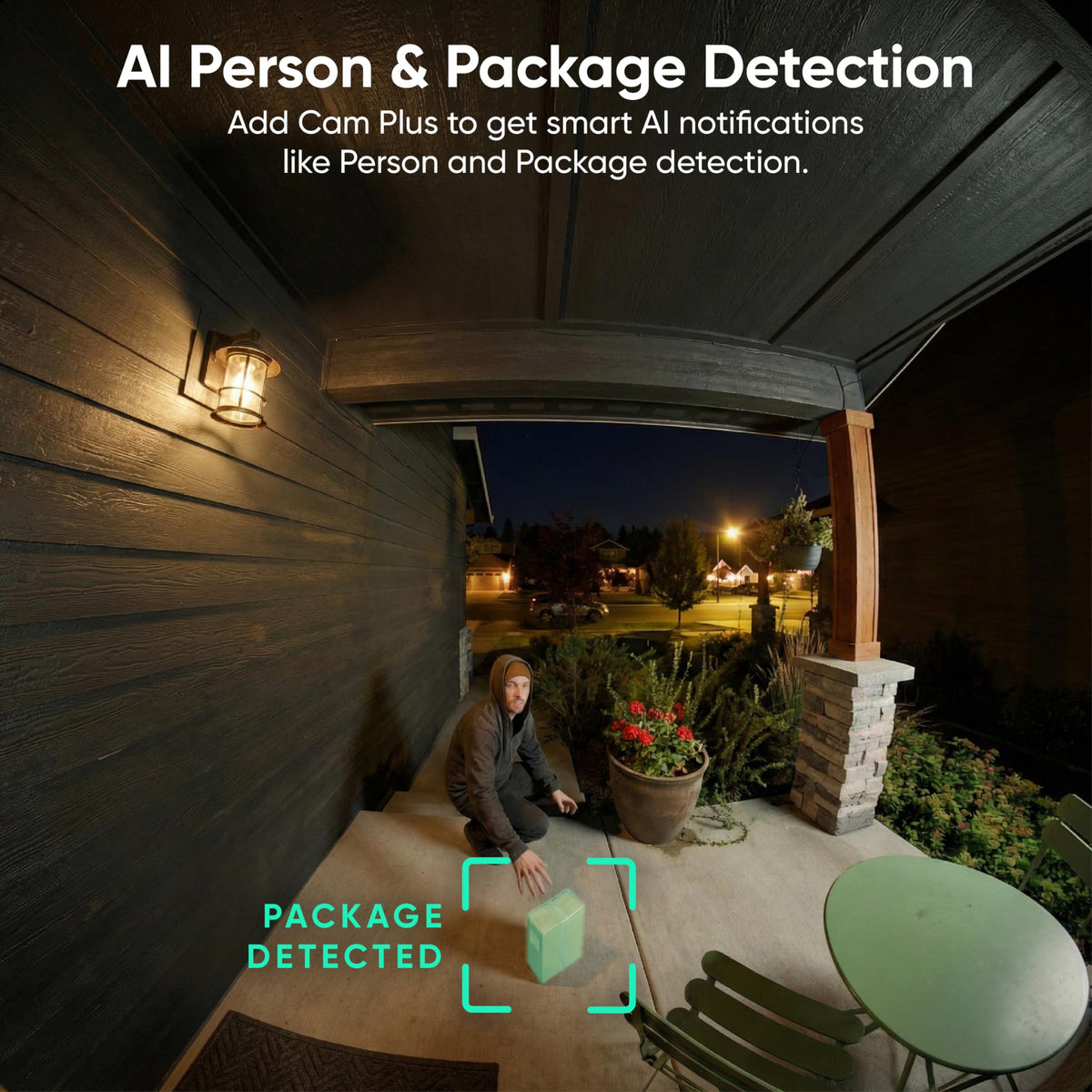 Wyze notifications and voice prompts keep you informed and deter unwanted visits.