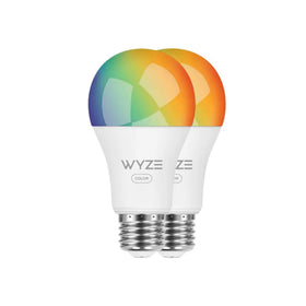 Wyze Bulb Color 1100 lumen RGB displaying vibrant room lighting