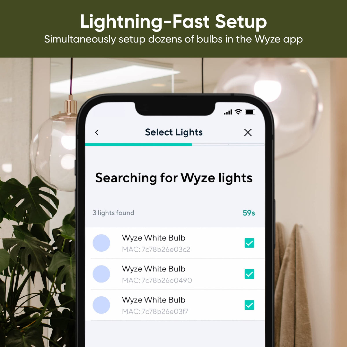 Wyze Bulb Color RGB energy-efficient LED with long life.