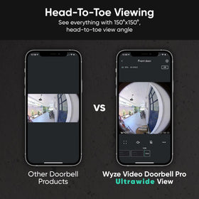 Wyze Doorbell Pro 2-way audio enables real-time conversations from anywhere.