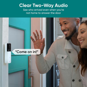 Wyze Doorbell Pro customizable chime includes dog bark tone for deterrence.