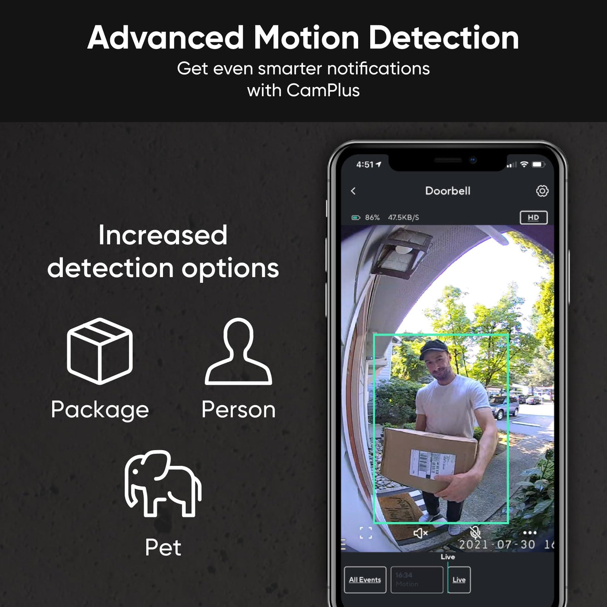 Wyze Doorbell Pro night vision provides clear visibility after dark for safer entry.