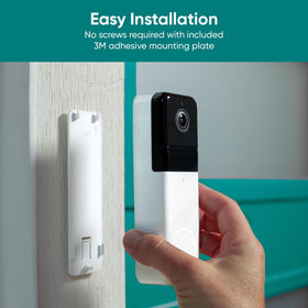 Wyze Doorbell Pro wireless installation offers fast 30-second setup perfect for renters.