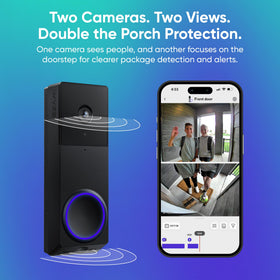 Wyze Duo Cam Door Bell captures 2K video with color night vision for vivid porch footage