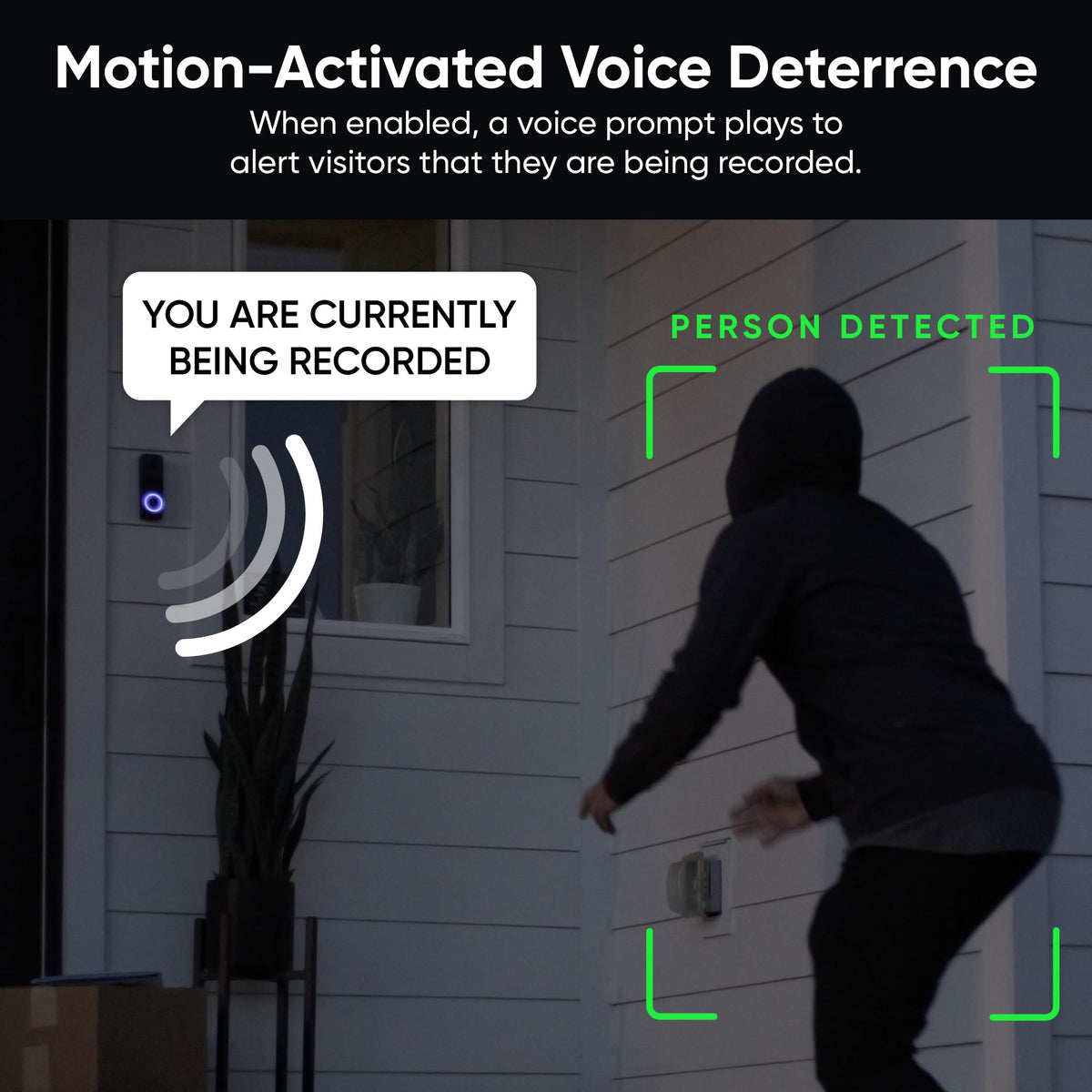 Wyze Duo Cam Door Bell includes a chime for immediate notifications