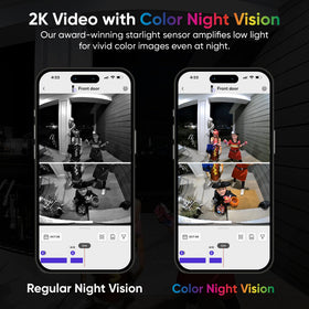 Wyze Duo Cam Door Bell color night vision provides clearer low-light footage