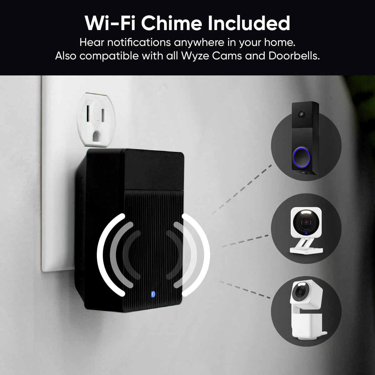 Wyze Duo Cam Door Bell removable battery for flexible, long-lasting use