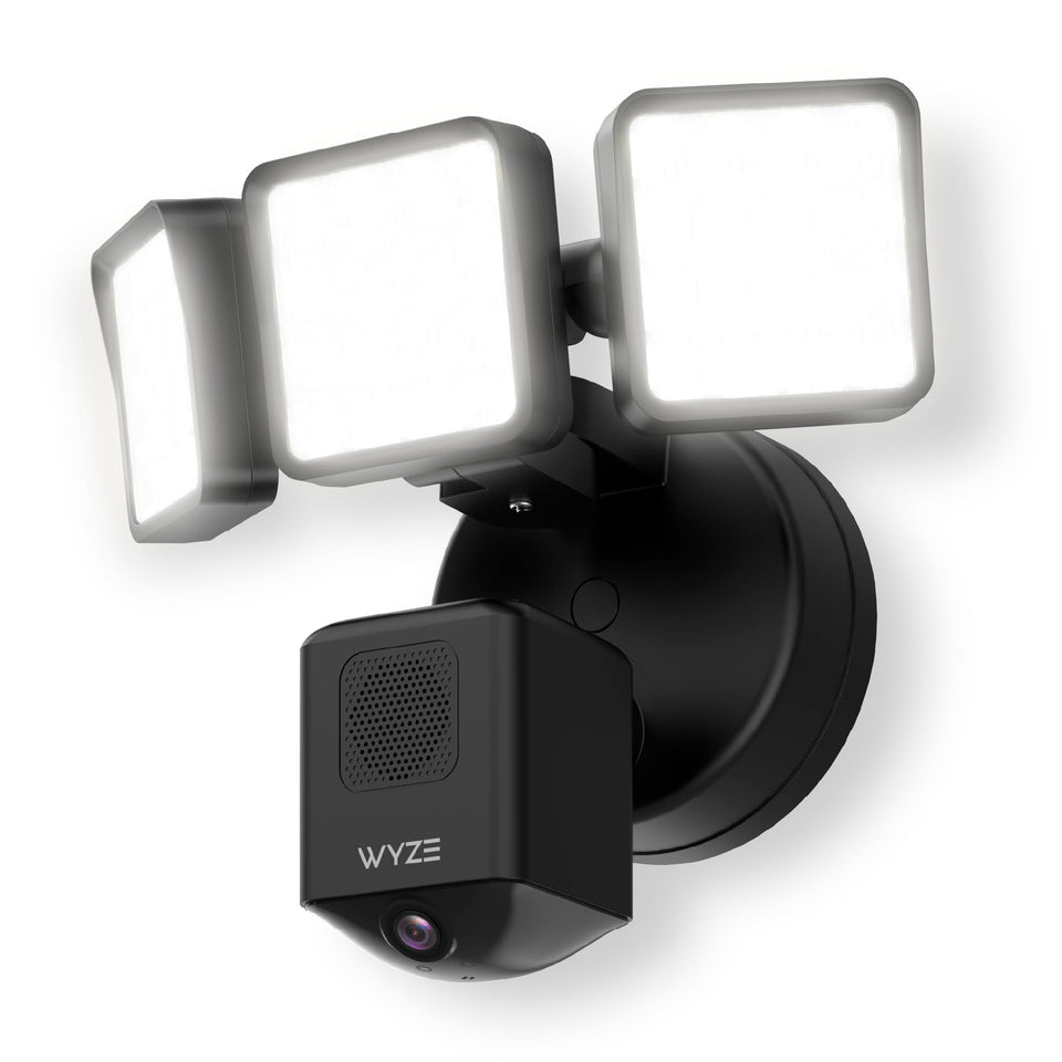 Wyze Floodlight Pro 180° panorama view enhances outdoor security with full coverage