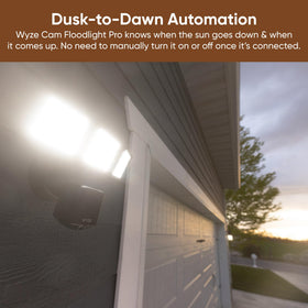 Wyze Floodlight Pro outdoor power adapter sold separately for flexible setup