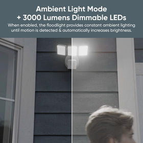 Wyze Floodlight Pro voice alert and siren deter intruders during late-night visits