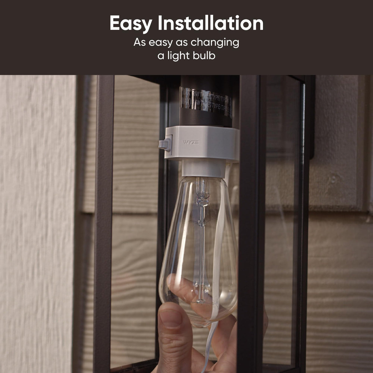 Wyze Lamp Socket links five sockets for synchronized exterior lighting from the Wyze app.