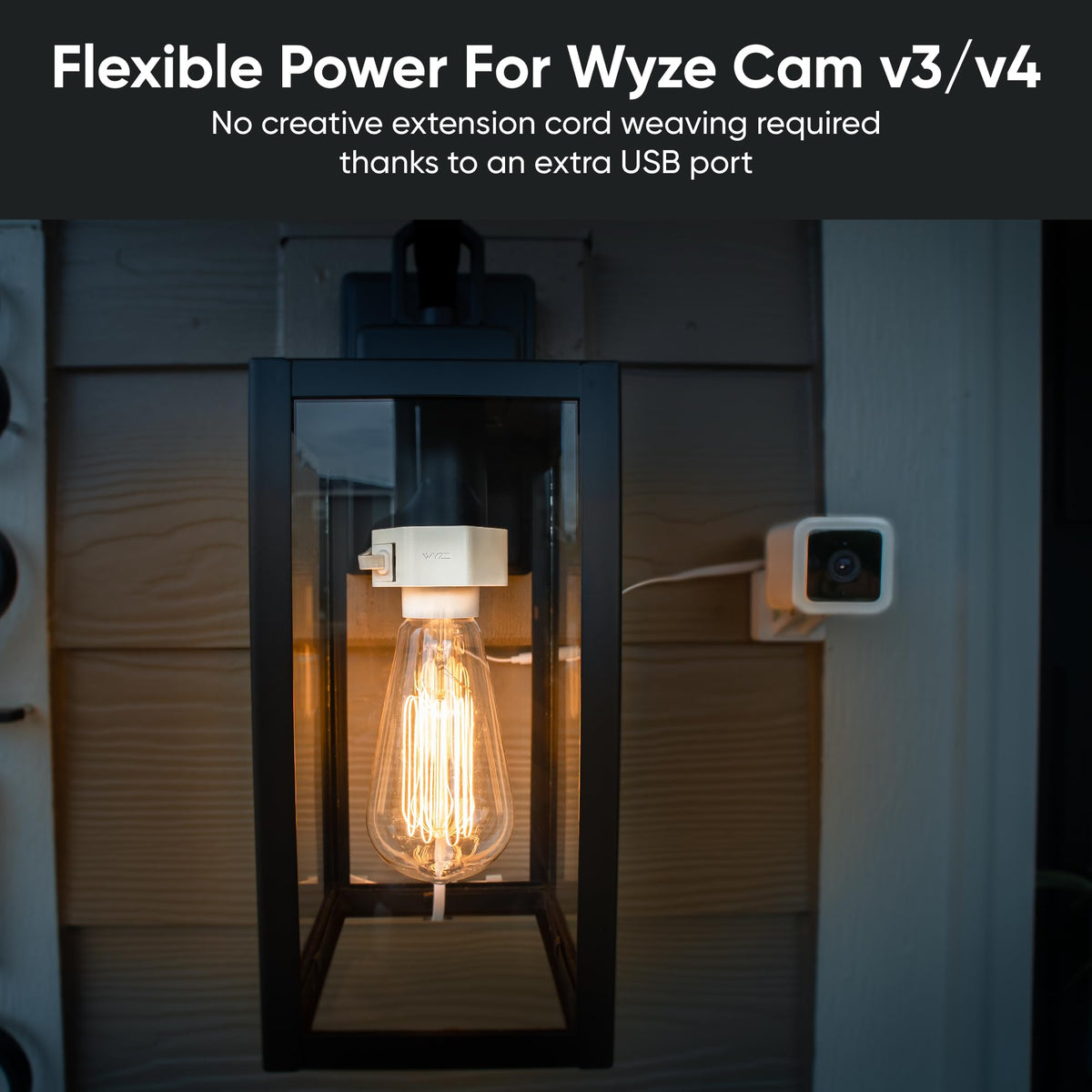 Wyze Lamp Socket converts bulbs into motion-activated security lights for added exterior safety.