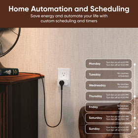 Wyze Plug powering a coffee maker with a morning schedule.