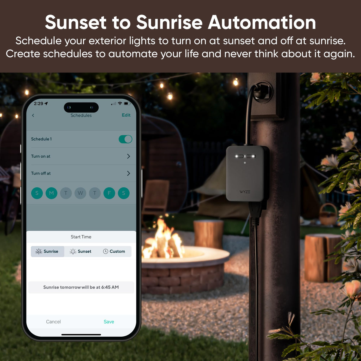 Wyze Plug Outdoor works with Alexa and Google Assistant for voice control