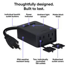 Wyze Plug Outdoor weatherproof design ideal for patios and decks