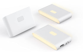 WYZE Rechargeable Night Light with dusk-to-dawn sensor provides soft hallway illumination.