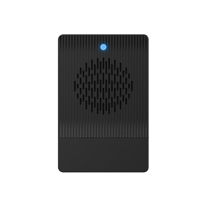 Wyze Security Video Doorbell Chime front view showing plug-in setup for immediate alerts.