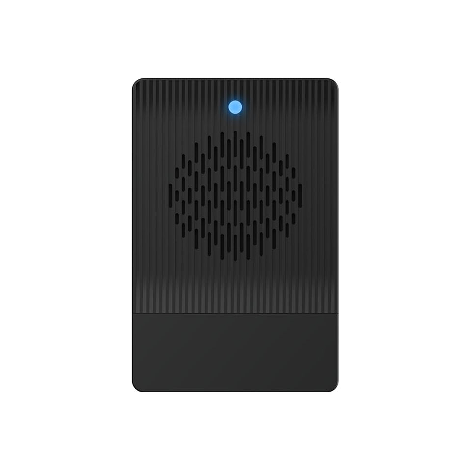Wyze Security Video Doorbell Chime front view showing plug-in setup for immediate alerts.