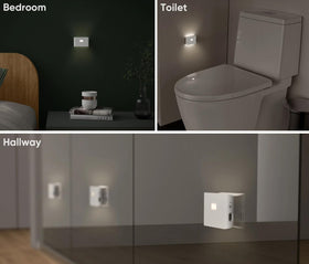 WYZE compact stair light for safe passage in dim rooms.