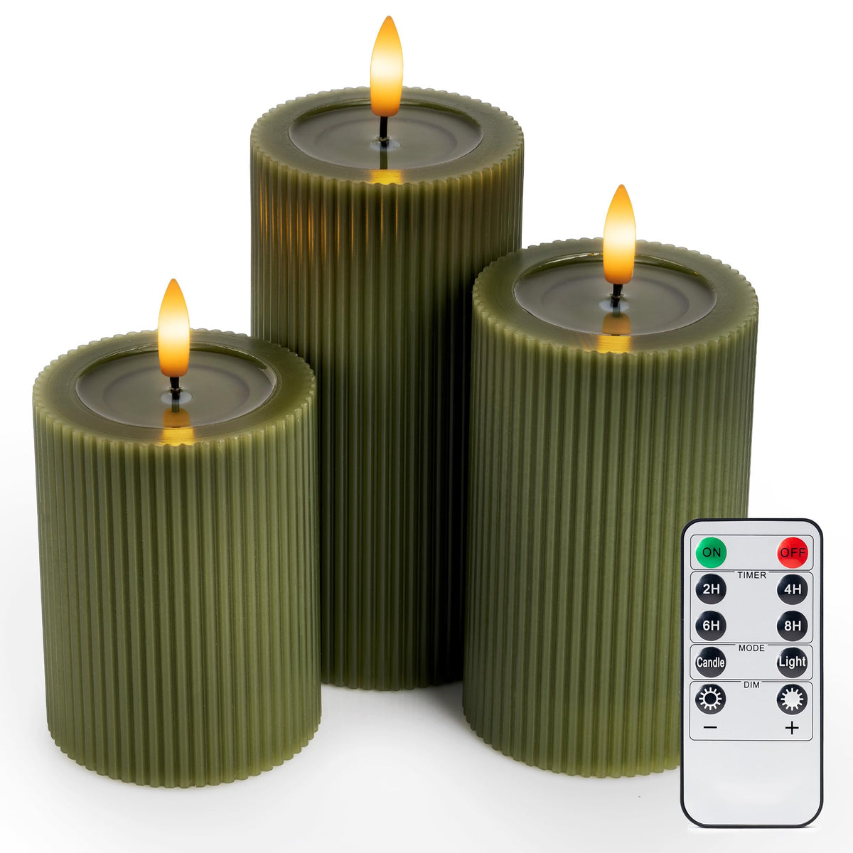 WYZworks dining room ambiance using LED pillar candles