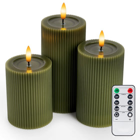 WYZworks dining room ambiance using LED pillar candles